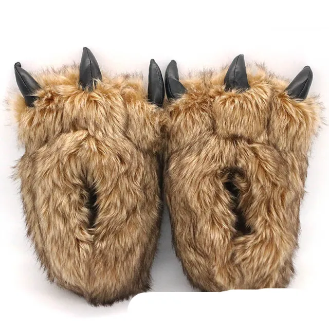Cartoon animal slippers Brown - Shop at LoveMi