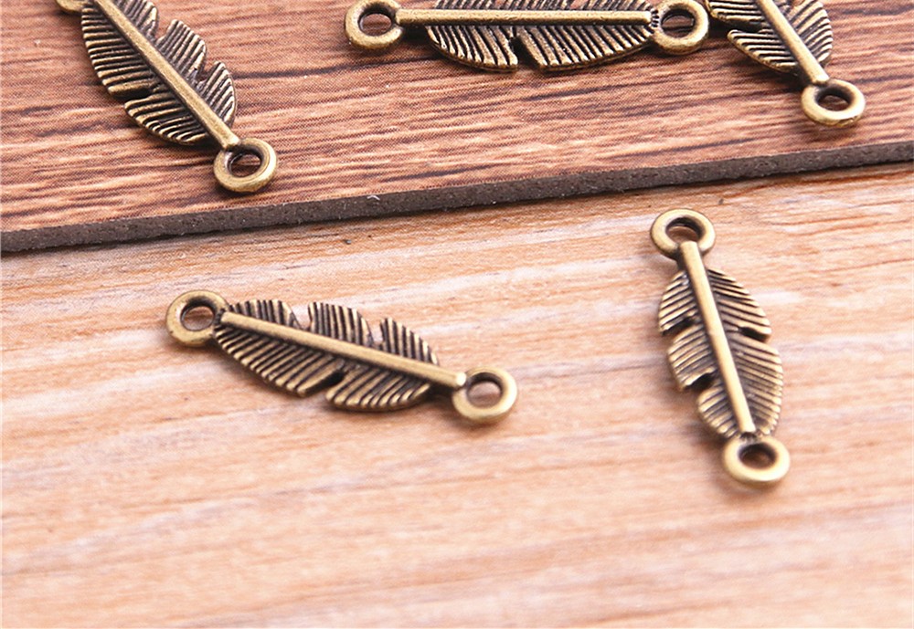 Alloy jewelry feather necklace bracelet accessory