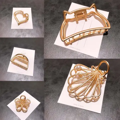 Cute Cat Hollow Hair Clips