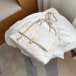 Shoulder bag messenger bag - White