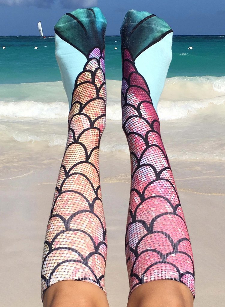 New seaside hot spring vacation mermaid socks Bikini swimsuit wild accessories seaside photo in stockings tide