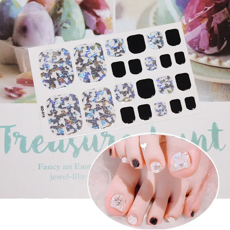 Nail stickers foot 22 small waterproof