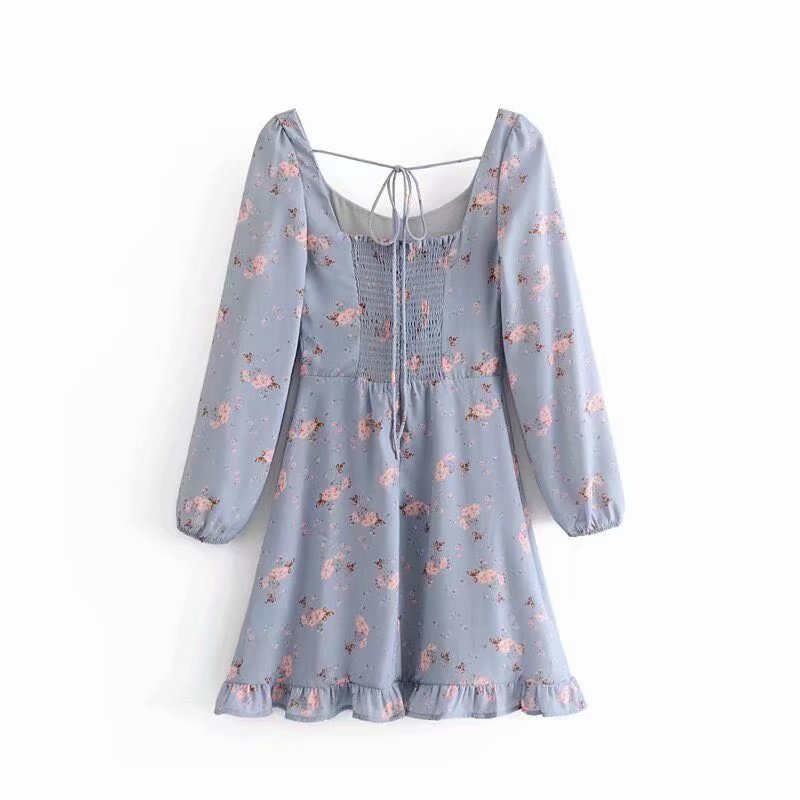 Ruffled belted dress