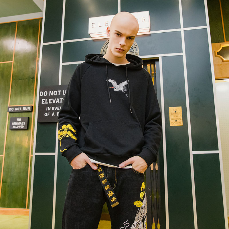 Мужская толстовка с капюшоном и вышивкой Fairy