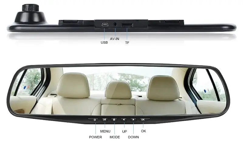 The new HD 1080P rearview mirror for driving recorder