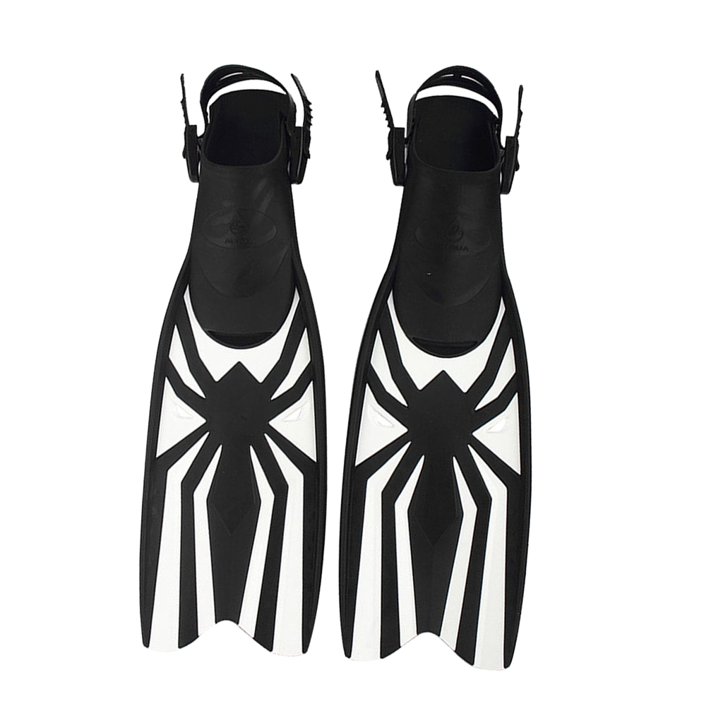 Elema spider motif mid-length long flipper fins