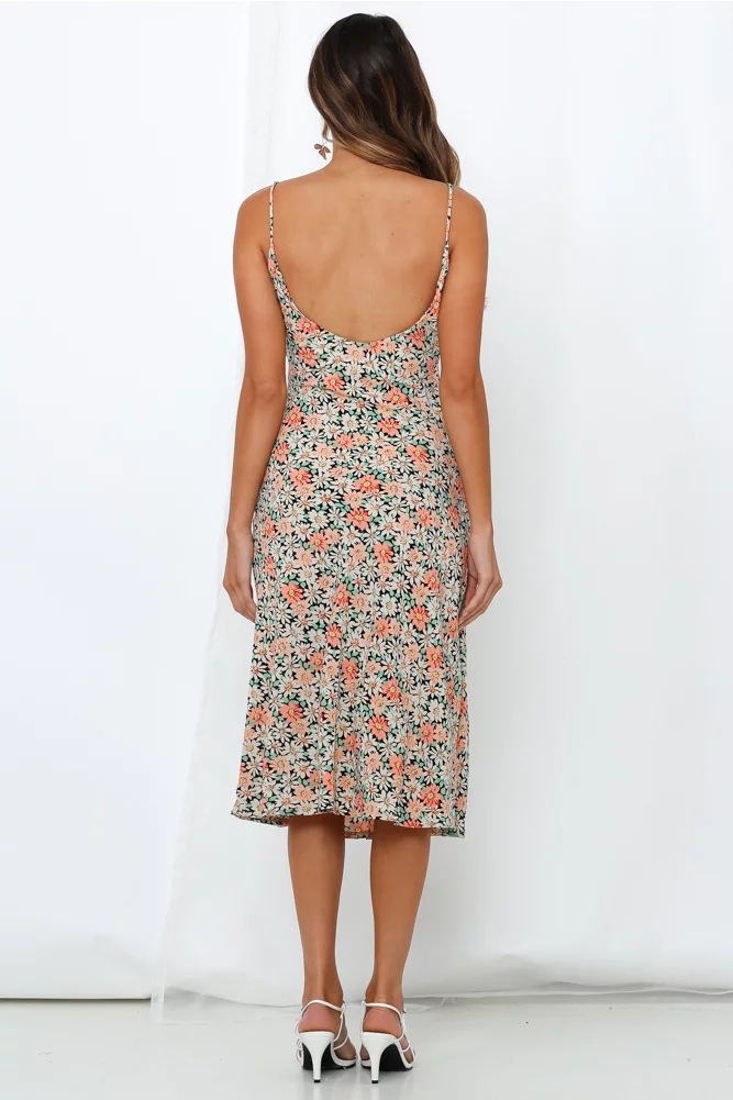 Vintage pastoral V-neck lace dress