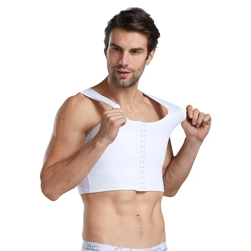 Arbitrary Cut Back Support Three-Row Compression Vest in
