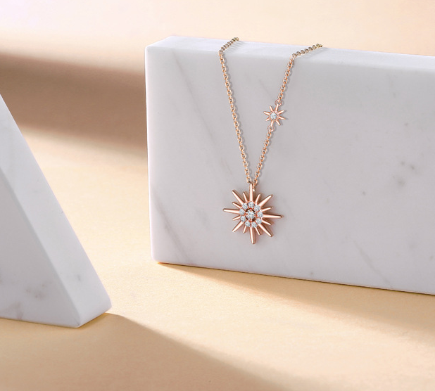 Sun Pendant in Sterling Silver