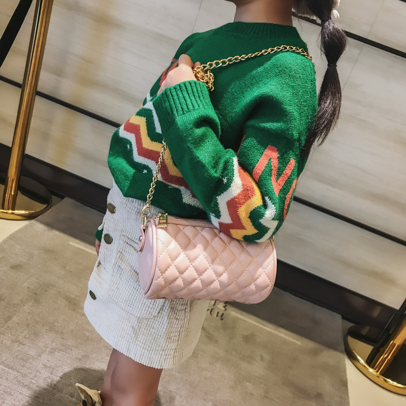 Chain small fragrant pu shoulder messenger bag