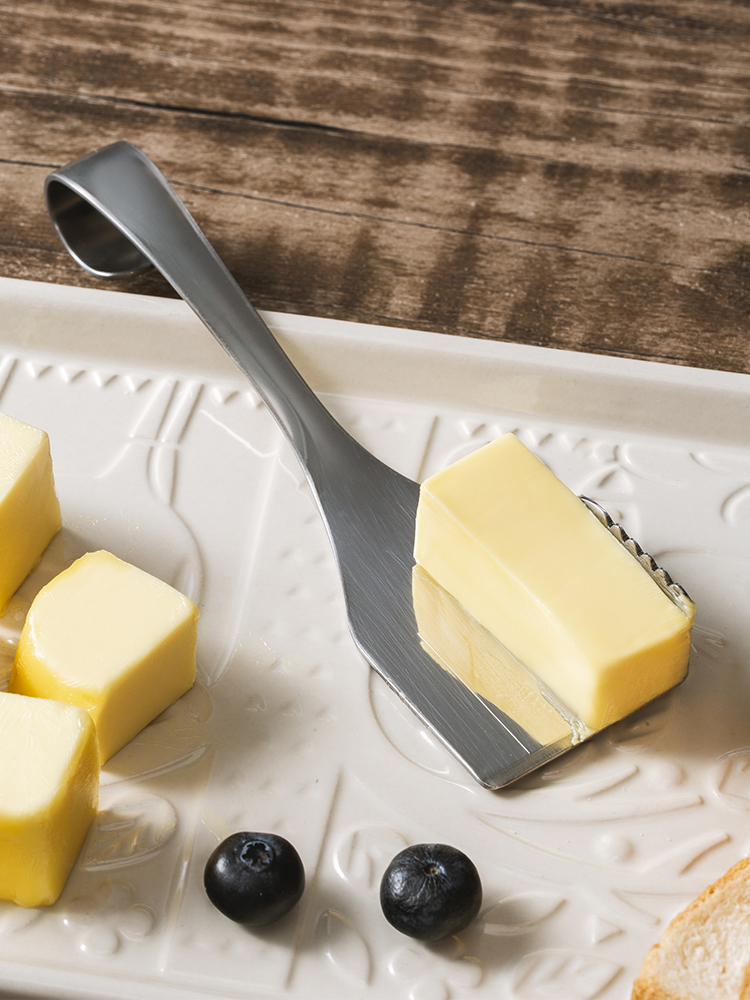 Pearl Life Cut Yellow Stainless Steel Cheese Spread Butter Knife
