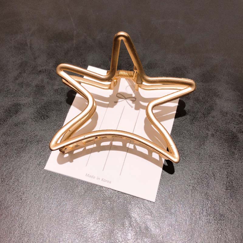 Cute cat hollow hair clips Star - Shop at LoveMi