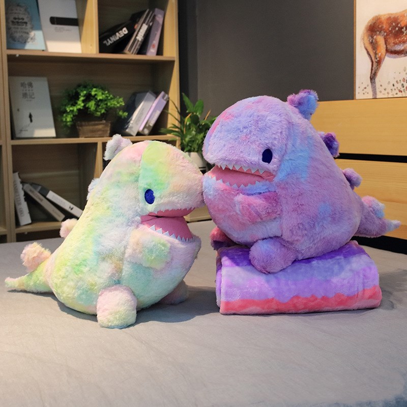 Rainbow rainbow dinosaur plush toy