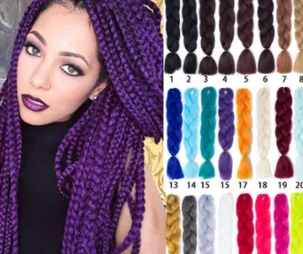 African Black Braid Hair High Temperature Wire Wig