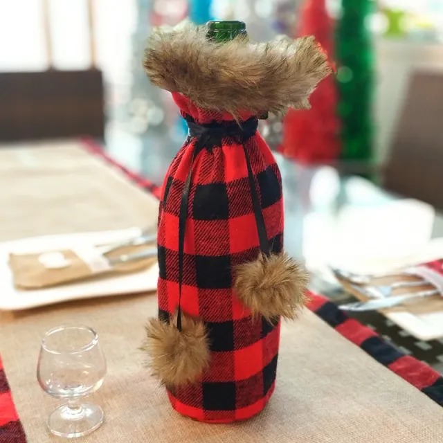 Christmas wine bottle bag Red - Shop at LoveMi