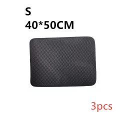 Double Layer Litter Cat Bed Pads Pet Cat Litter Mat Trapping Pets Litter Box Mat Pet Product Bed For Cats House Clean Mat - S3Pc - View 1