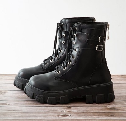 Thick soled Martin boots women summer new Matte 40 - Shop at LoveMi