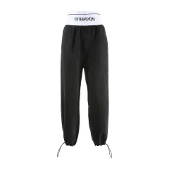 Loose Casual Pants - Black - View 1