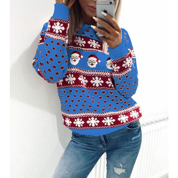 Love Print Christmas Party Long Sleeve T-shirt Top