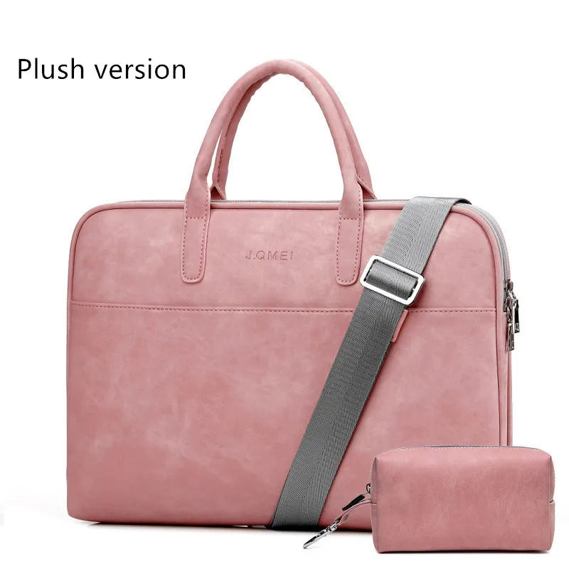 Ji Quanmei Fashion One Shoulder Diagonal Briefcase - Pink