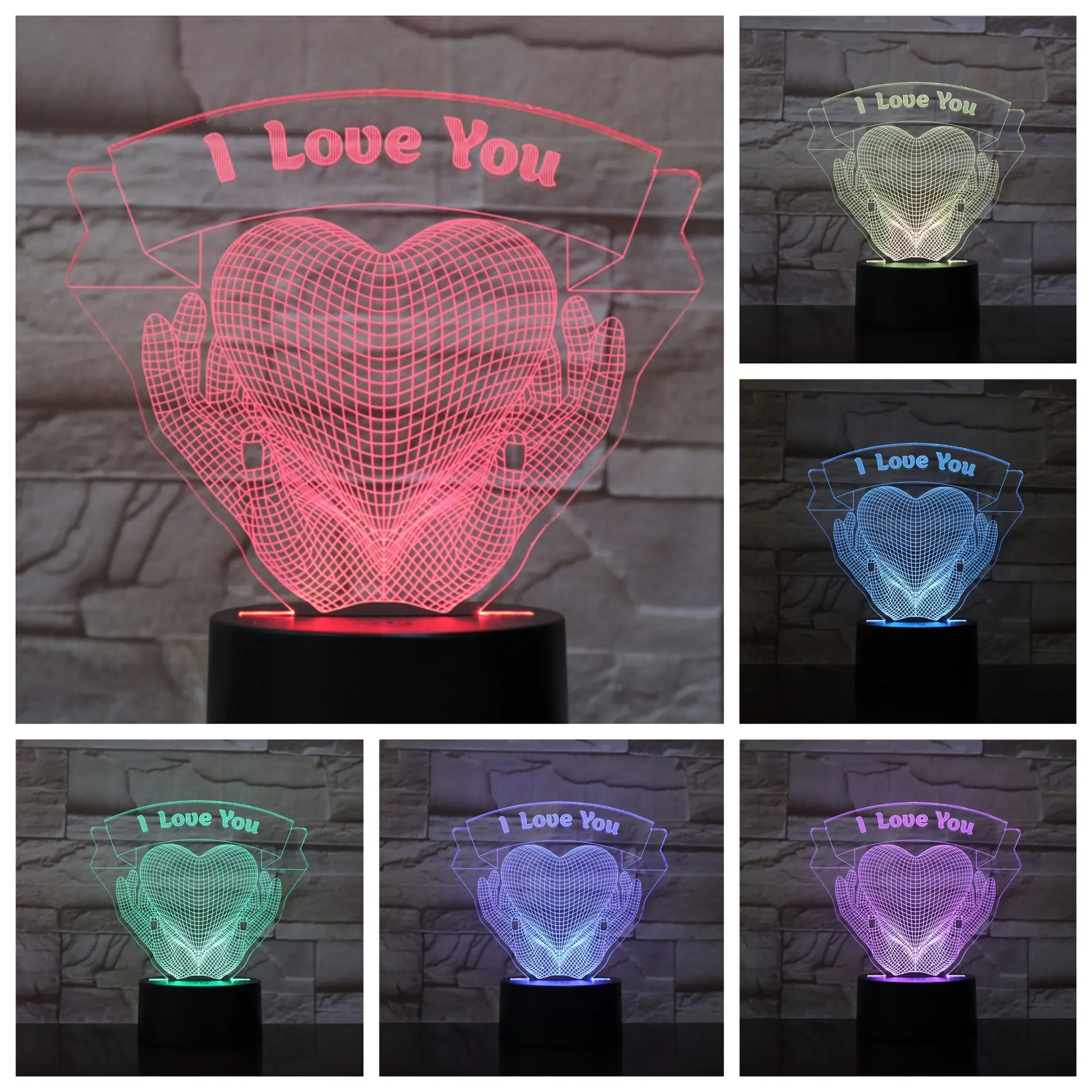 Valentines Day Gift Hands Holding Love 3D