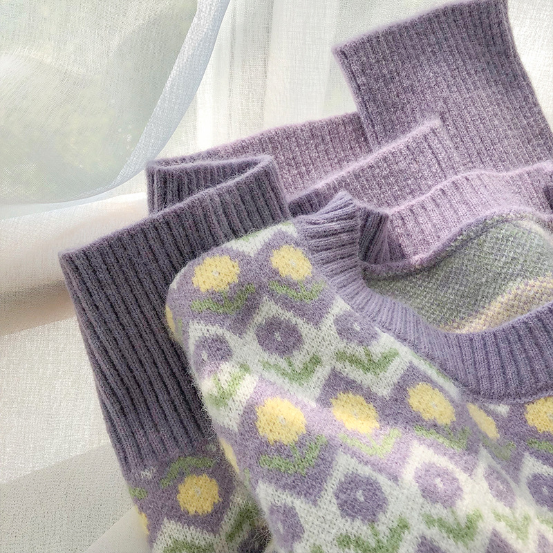 Tangerine Meow New Korean Pullover Loose