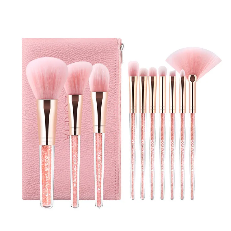 Flower Dance Makeup Brush Nose Shadow Brush Set - Pink Suit