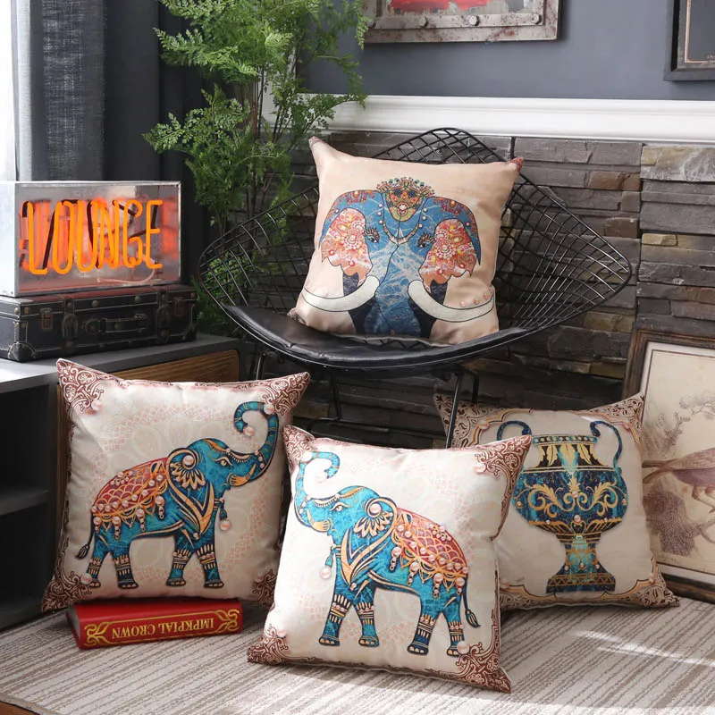 Elephant pillow cushion cover – image 2