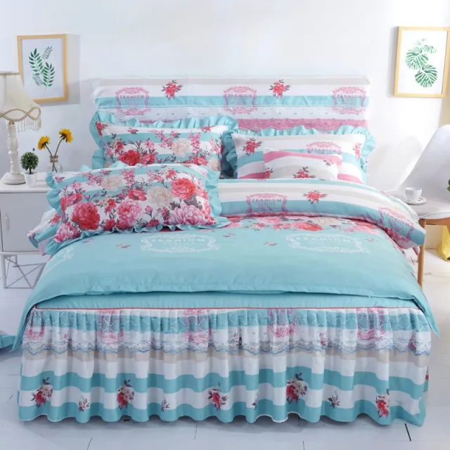 Thickened brushed lace bed skirt lace bedding Autumn Water - Shop at LoveMi