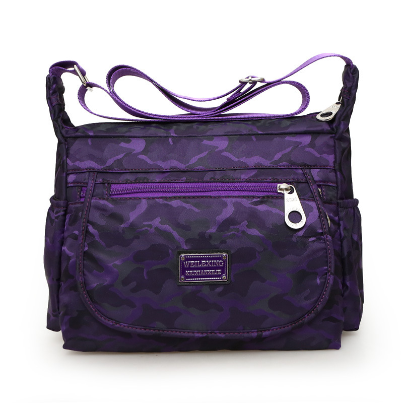 Waterproof Oxford Cloth Middle Aged Women's Bag Purple - Shop at LoveMi
