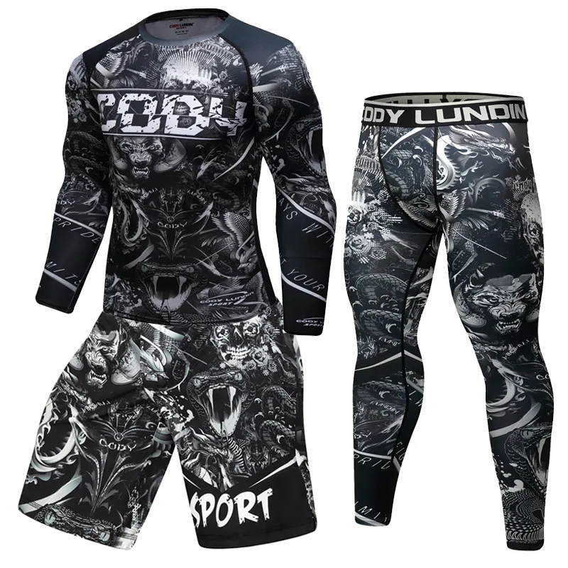 Elastic Compression Clothing Wear-resistant Jiu-Jitsu Training Suit