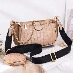 Korean fashion versatile chain One Shoulder Messenger Bag - Khaki - View 1