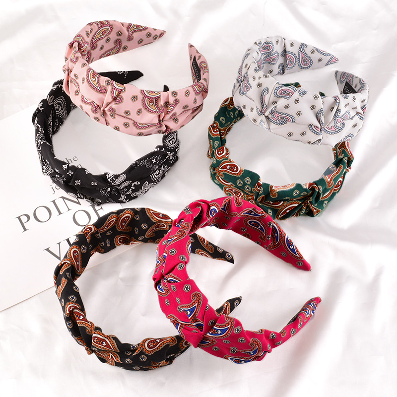 Printed pleated headband