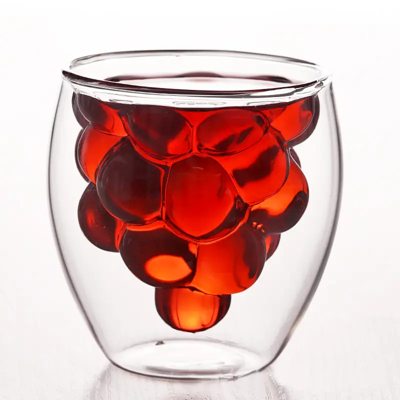 Double transparent grape cup