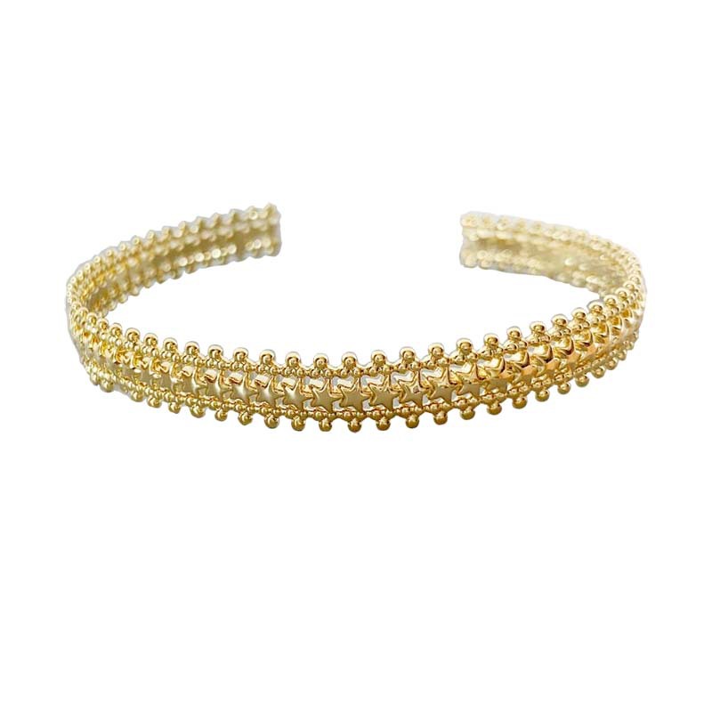 Hollow five-pointed star bracelet