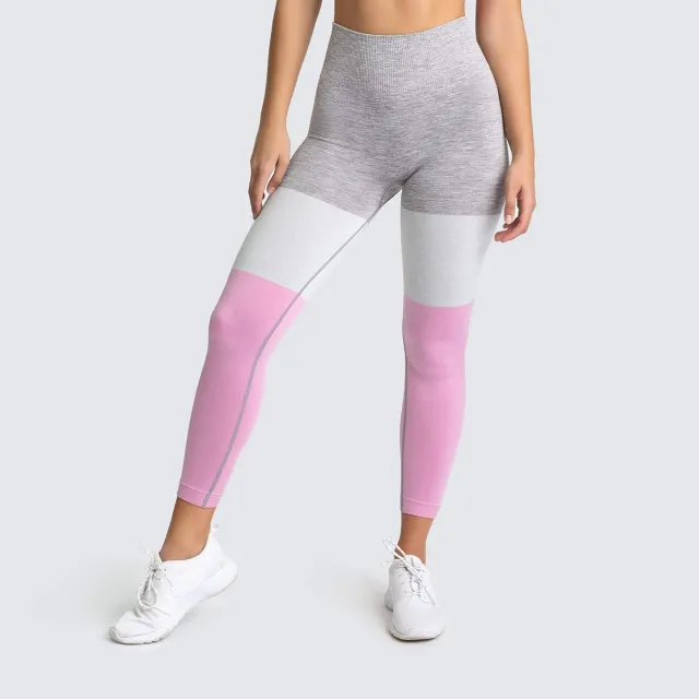 Contrast stitching fitness pants Pink - Shop at LoveMi