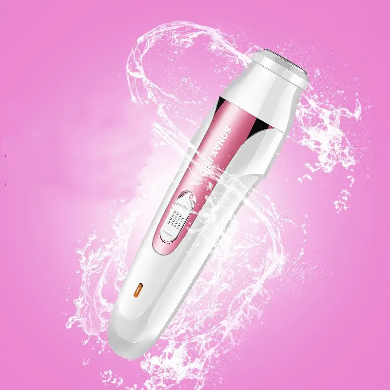 Multifunctional water washing and hair shaving machine