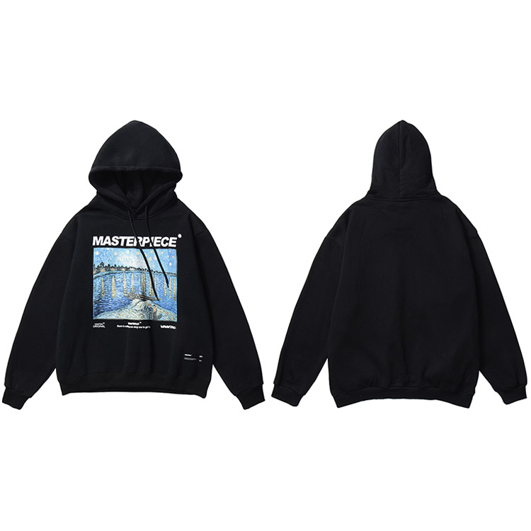 Hooded pullover sweater