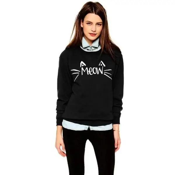 Sports sweater long sleeves plus velvet
