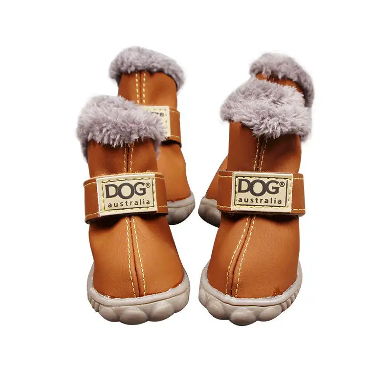 Dog Thick Snow Boots Keep Warm Teddy