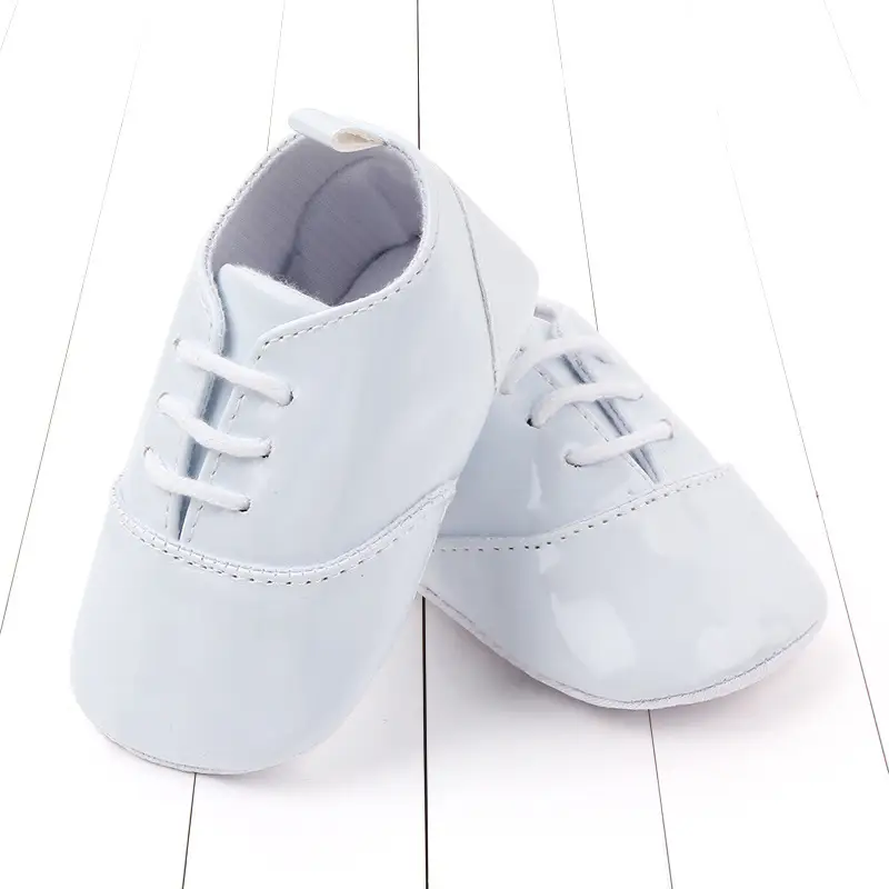Non-slip rubber sole PU leather shoe laces
