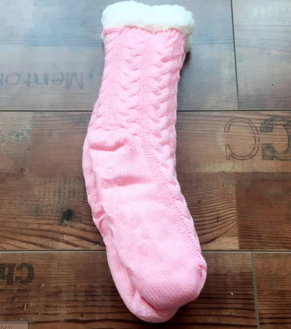 Thicken Home Socks Floor Socks Pink - Shop at LoveMi