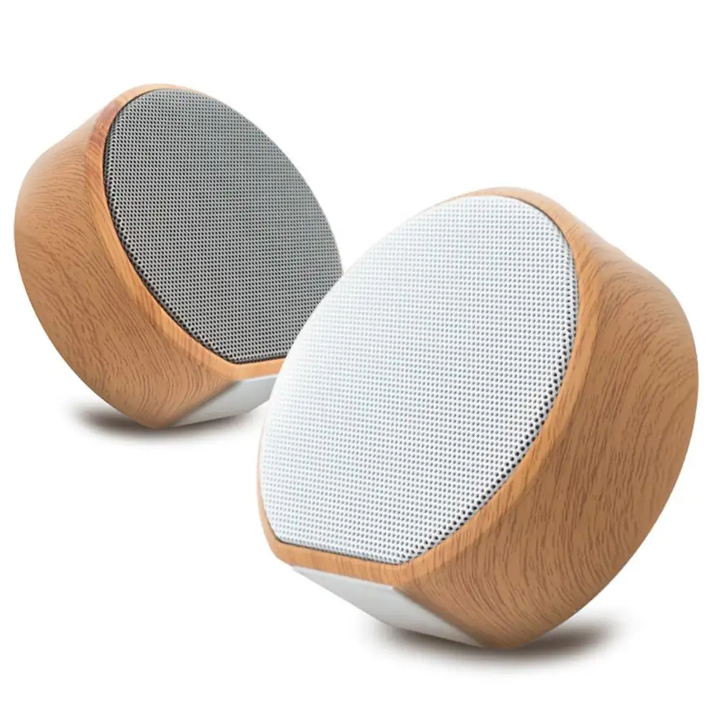 Mini Wood Bluetooth Speaker Portable Outdoor Wireless Support AUX