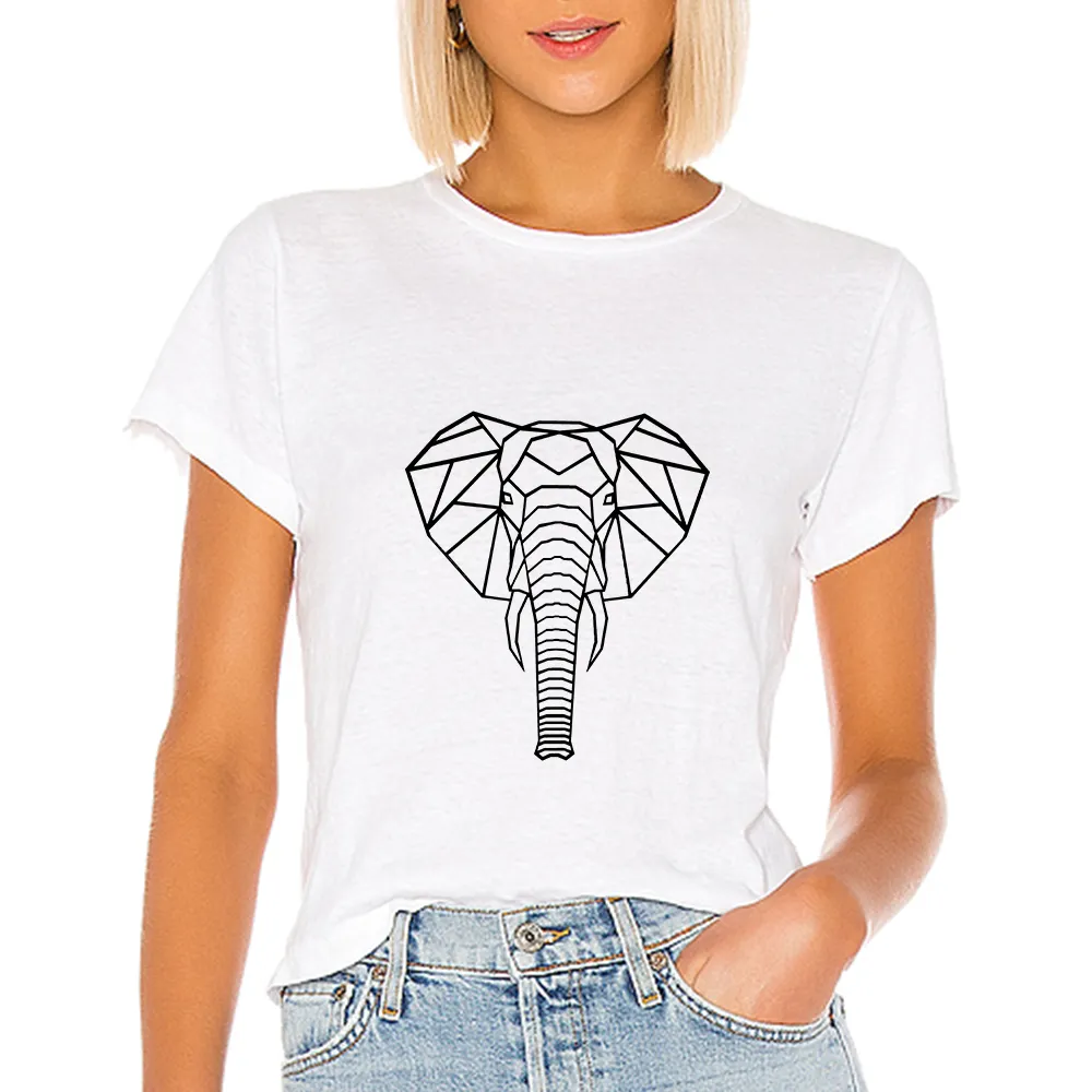 Round neck short sleeve T-shirt - 7 Style-Xs