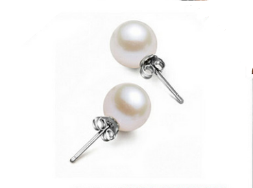 S925 Sterling Silver Earrings Pearl Korean version of Nanyang Bead Ear Stud Earrings Women's Ear Jewelry