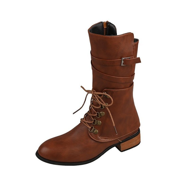 Faux Leather Mid-Calf Boots, picture 5 of 5