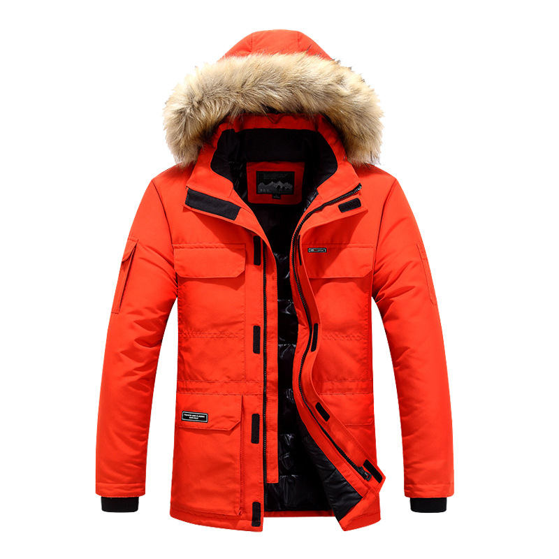 Multi-pocket padded warm work jacket