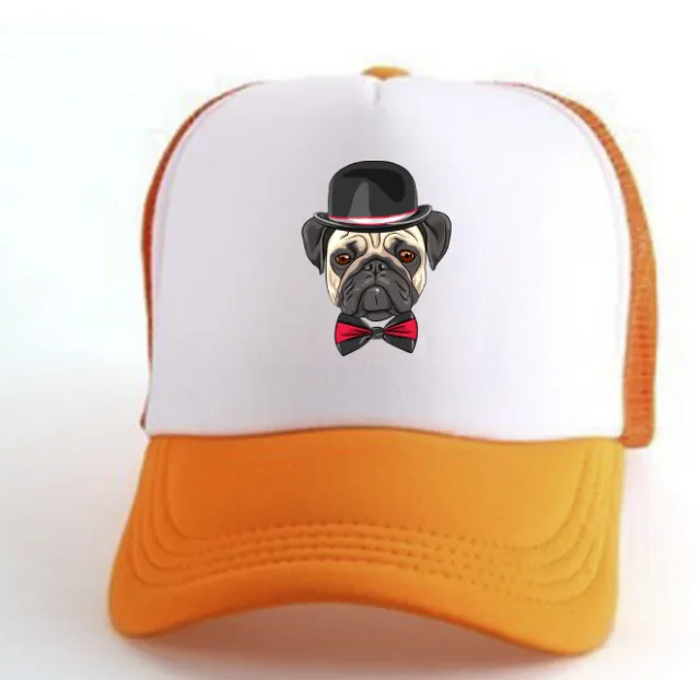 Peaked cap spring and summer net cap Orange White - Shop at LoveMi
