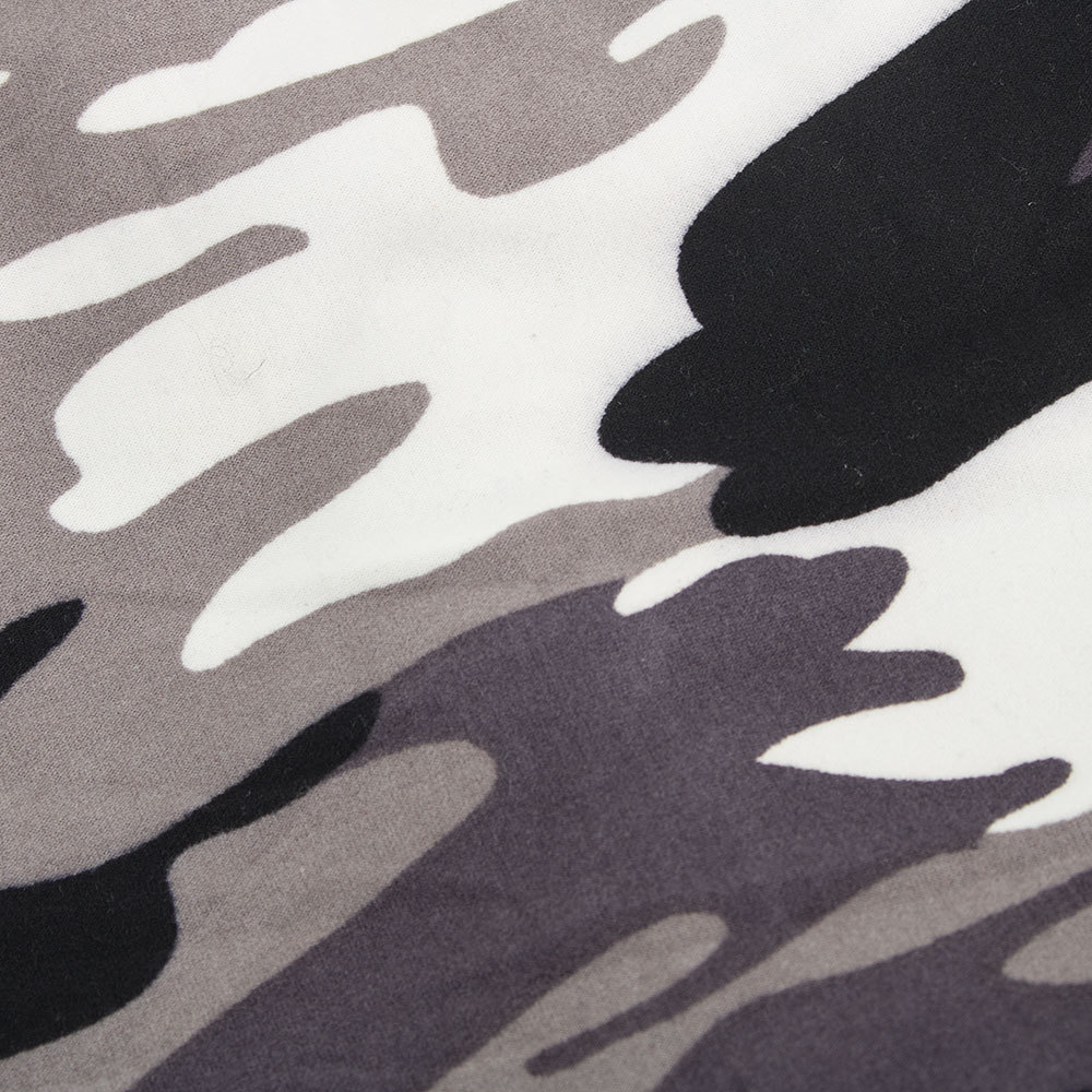 Camouflage and velvet hood
