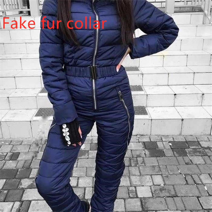 Navy blue Fake fur